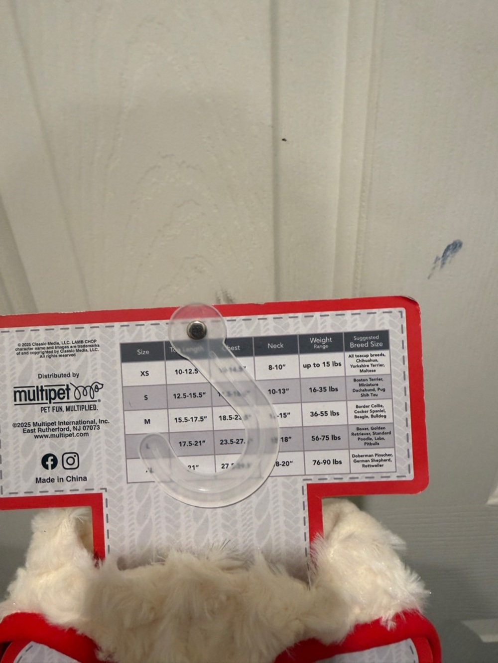 Brand New Lamb Chop Dog Costume Size Xs - Picture 3 of 4
